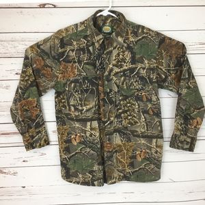 Cabela's Shirt M Camo Vented Long Sleeve B295P
